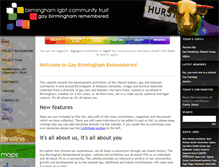 Tablet Screenshot of gaybirminghamremembered.co.uk